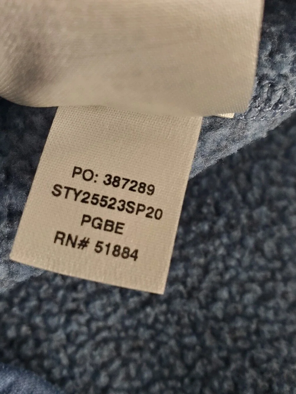 Patagonia Men’s Light Blue Quarter-Zip Fleece Pullover Size XL